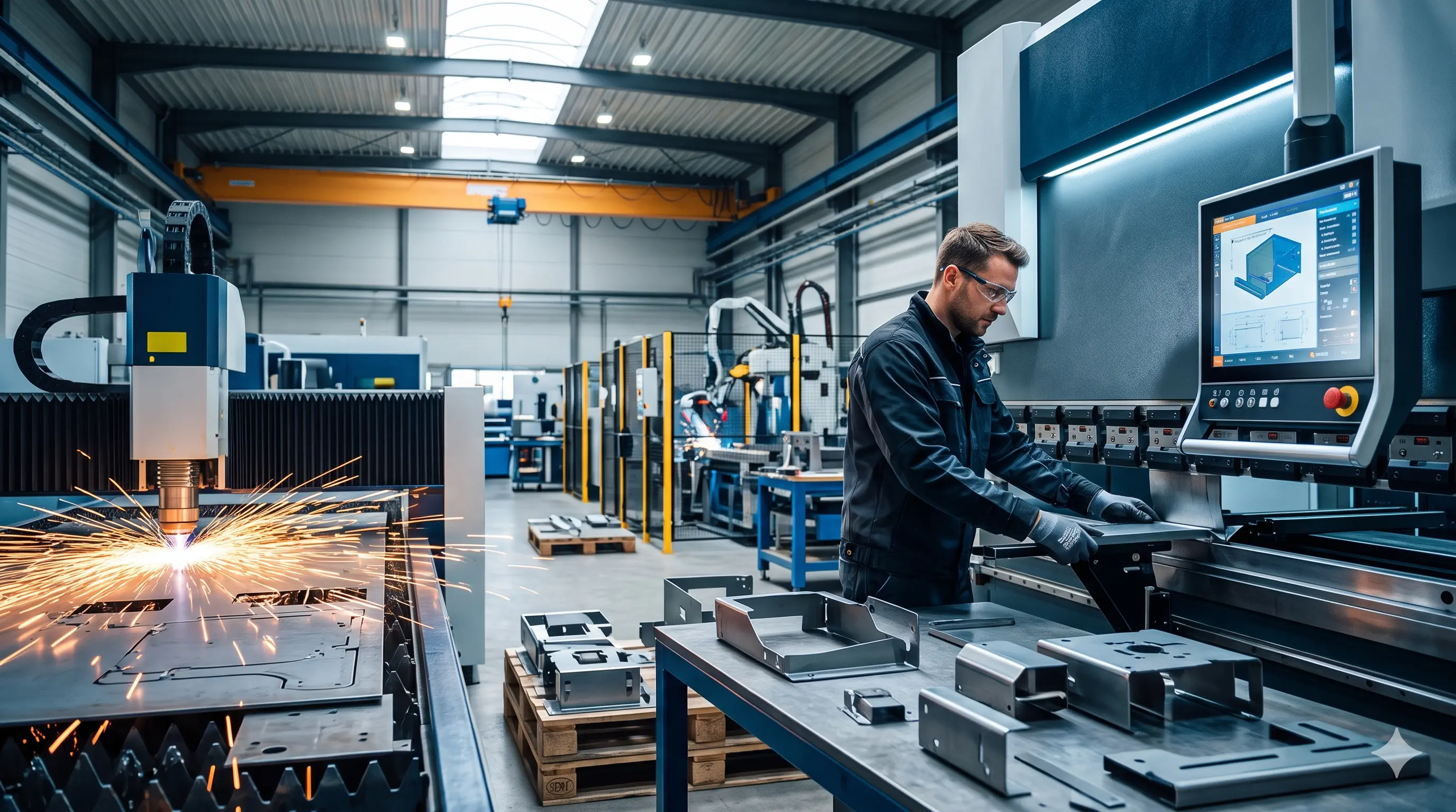 CNC bending of precision industrial components